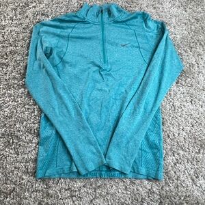 Nike Teal Quarter-Zip running Top
